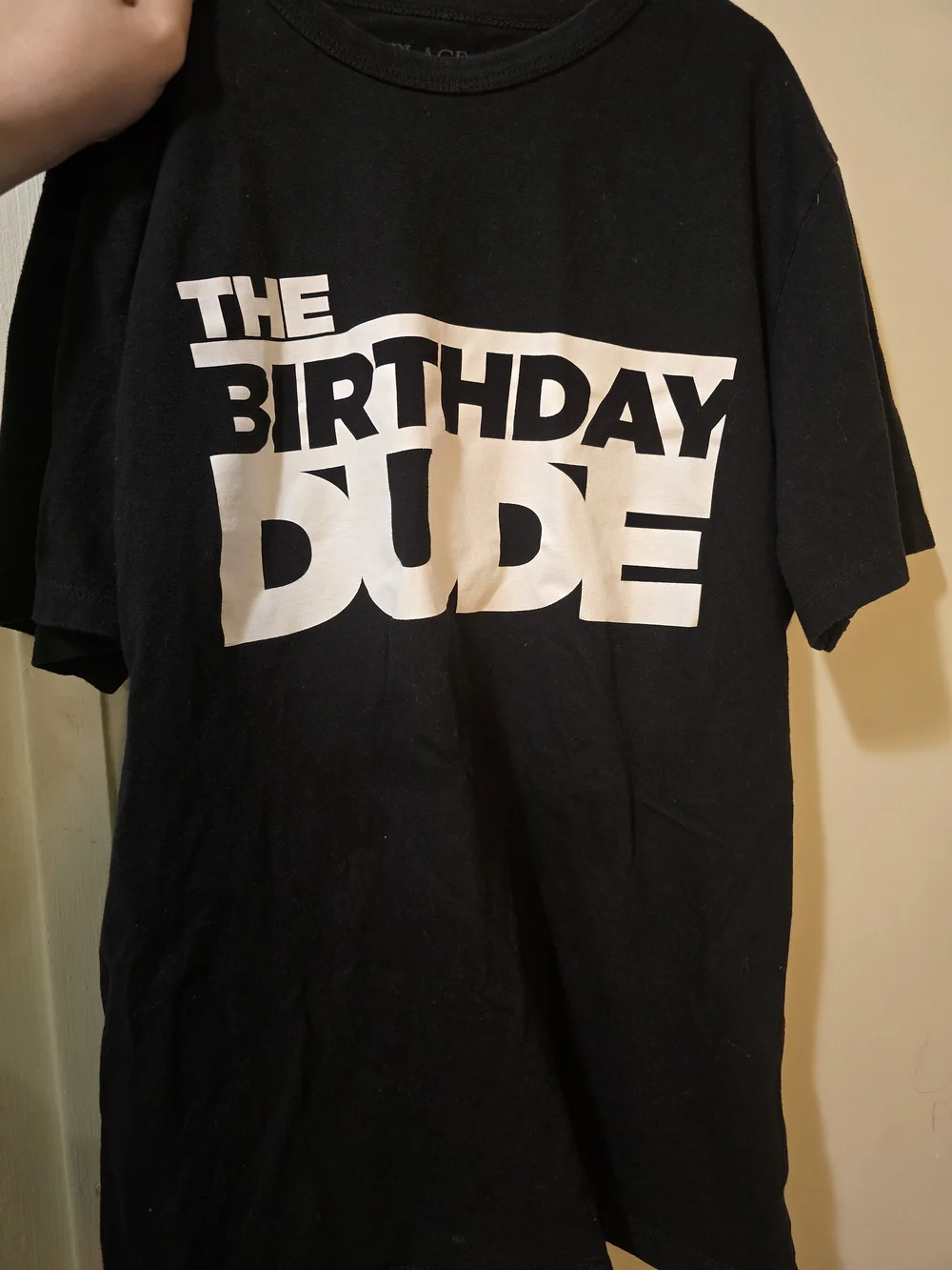 💖=3/$20 The Children's Place Black 'Birthday Dude' Graphic Tee